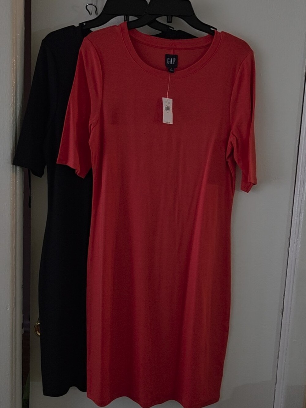 NWT*GAP Black or Red T-Shirt Dress *sz M* MSRP $50